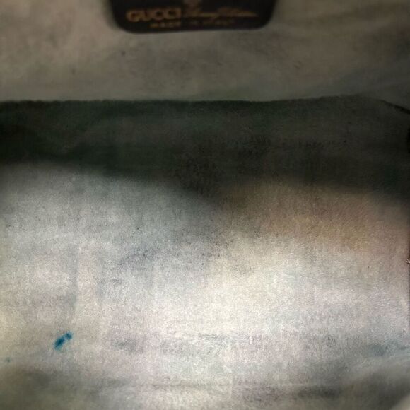 Vintage Gucci Sherry Line Navy Blue Boston Bag - Picture 15 of 16